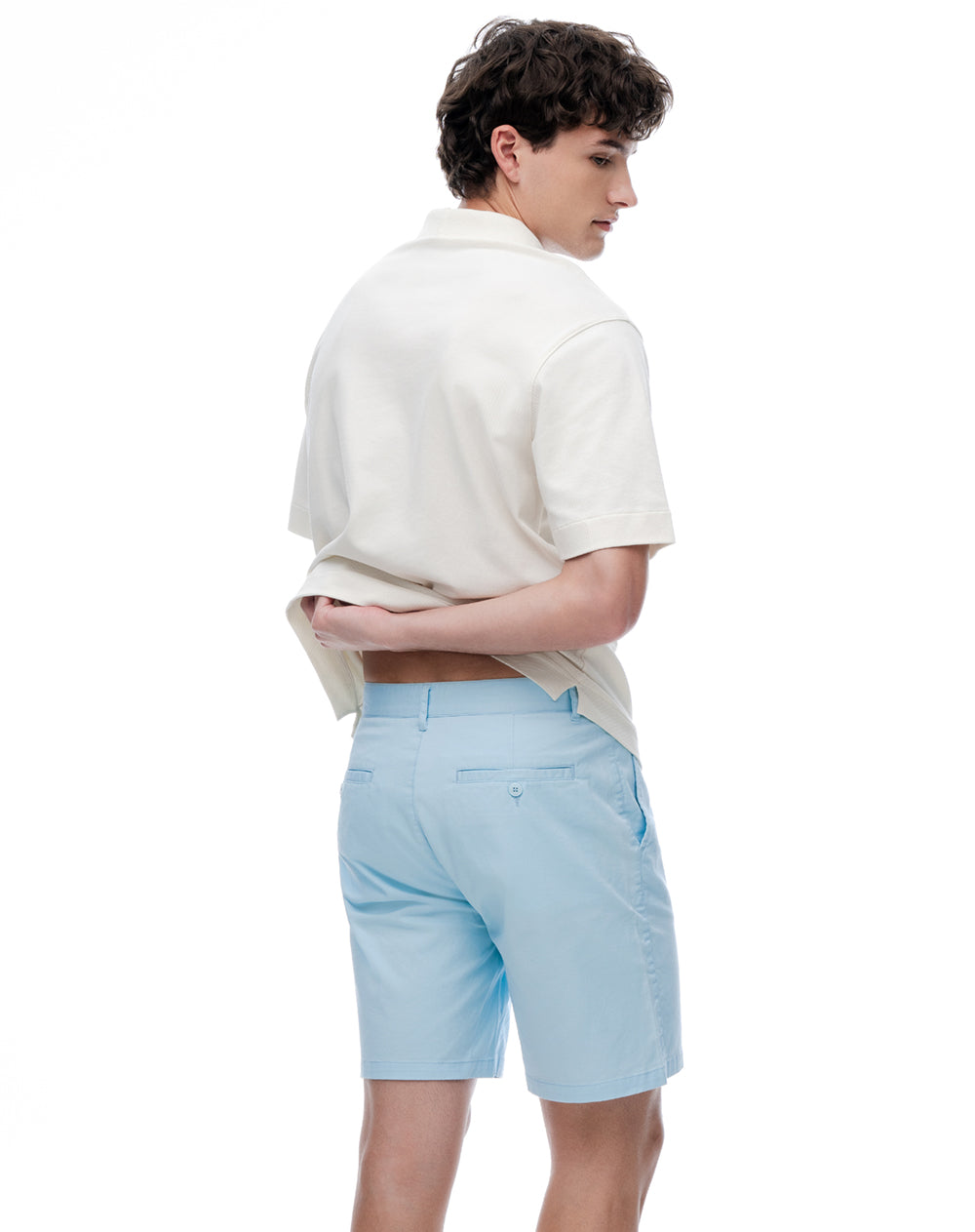 Bermuda Chino Azul Hombre