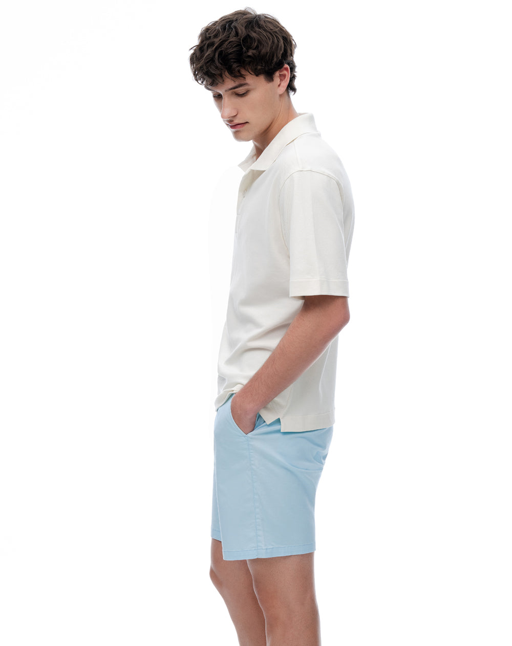 Bermuda Chino Azul Hombre