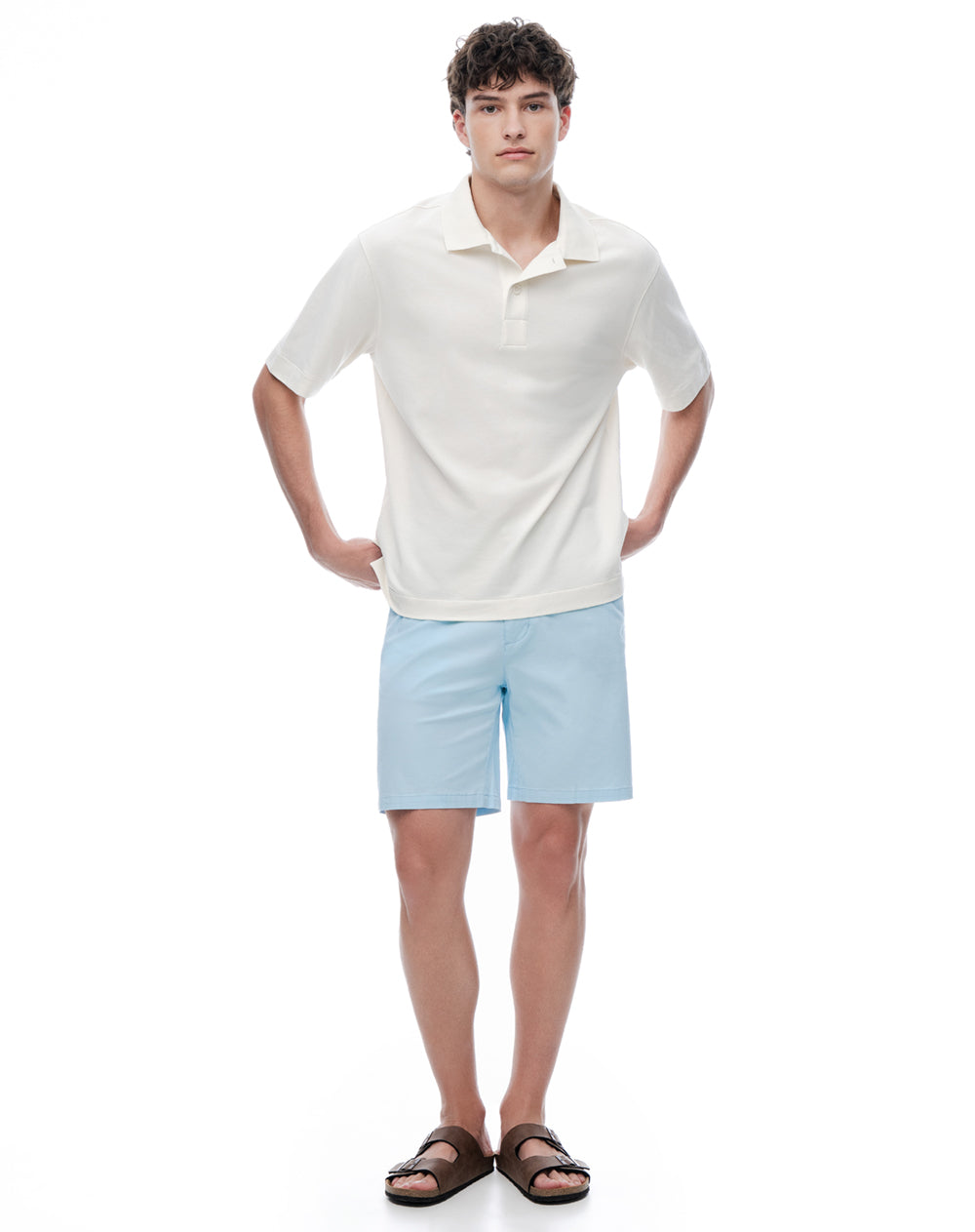 Bermuda Chino Azul Hombre