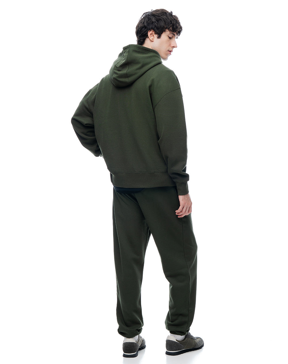 Buzo Hoodie Oversize Verde Hombre