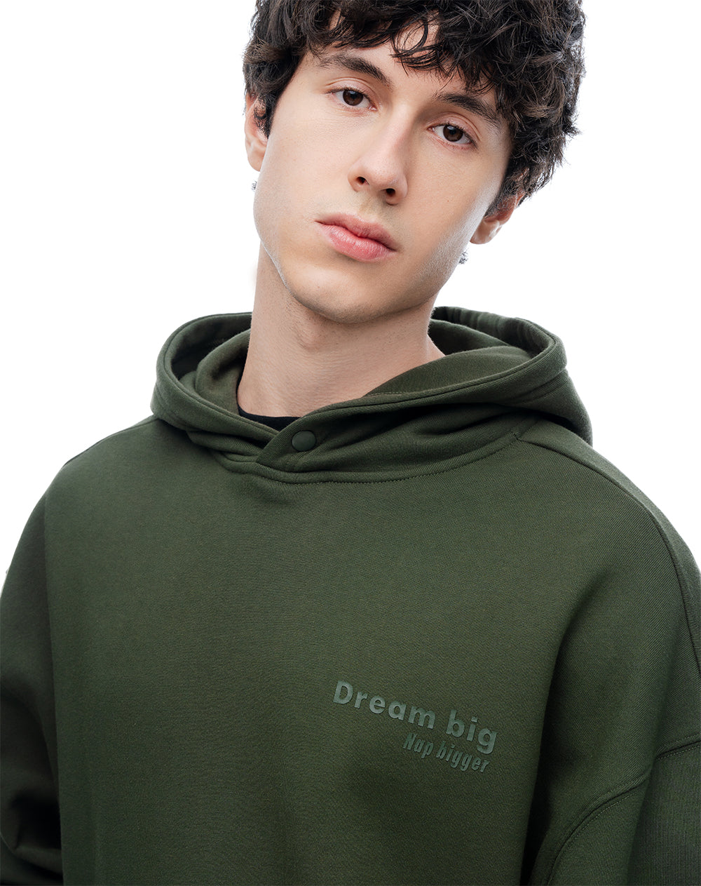 Buzo Hoodie Oversize Verde Hombre