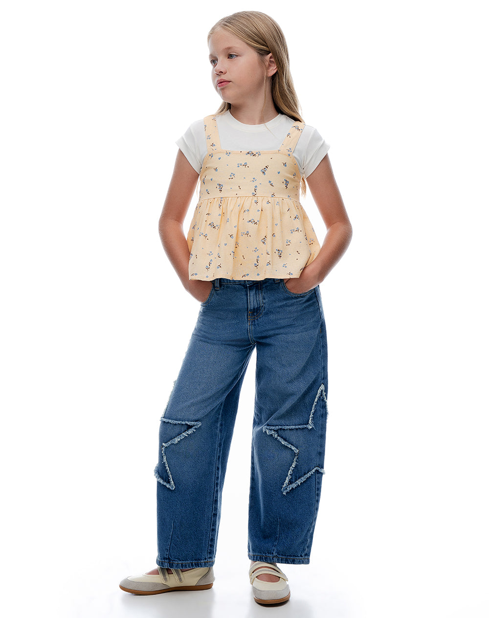 Blusa Estampada Amarilla Niña