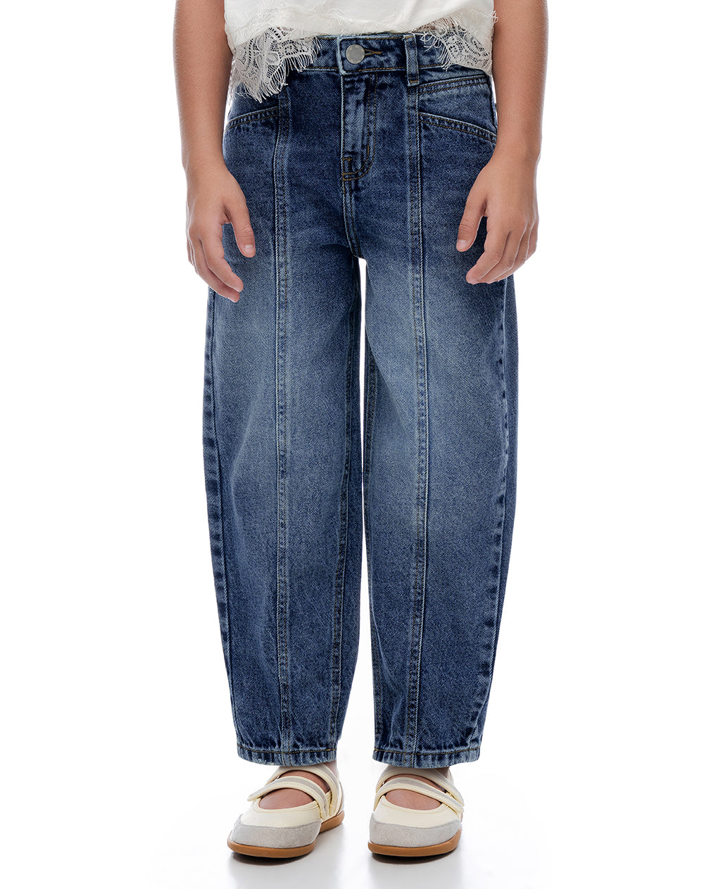 Jean Straight Índigo Oscuro Niña