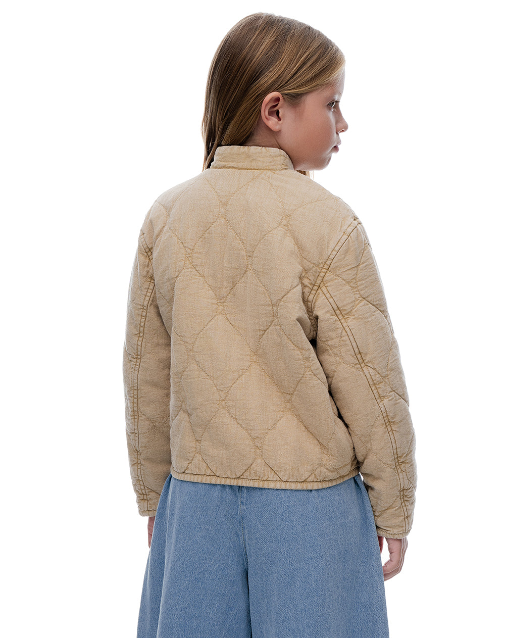 Chaqueta Acolchada Arena Niña