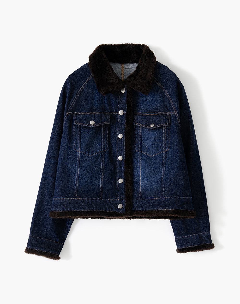 Chaqueta Trucker Índigo Oscuro Mujer