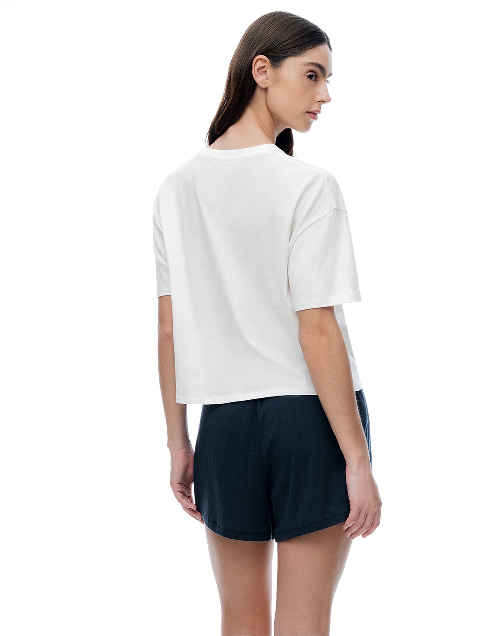 Pijama Manga Corta Azul Mujer