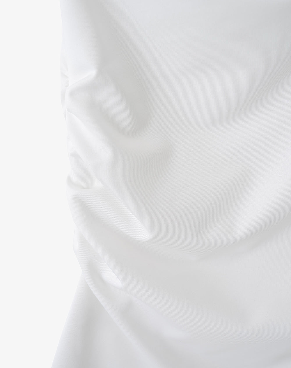 Camiseta Asimétrica Un Hombro Blanca Mujer