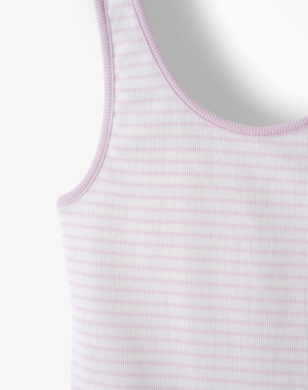 Pijama en Rib Rosada de Rayas Mujer