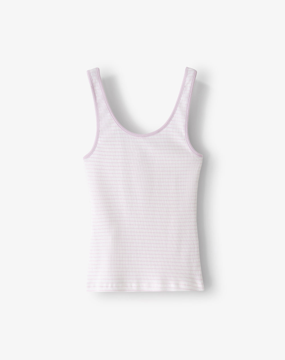 Pijama en Rib Rosada de Rayas Mujer
