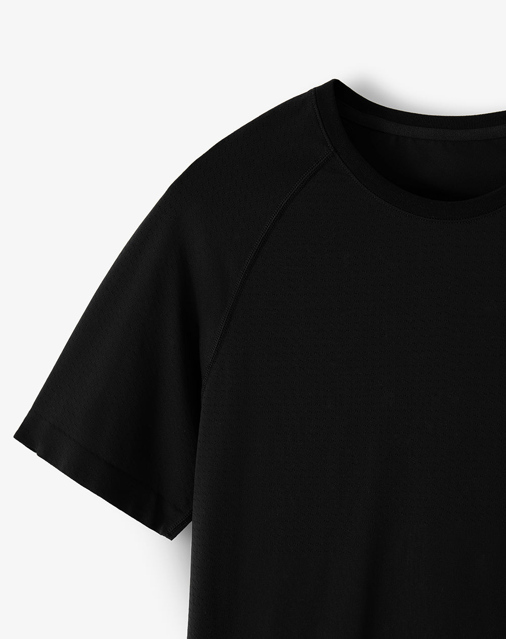 Camiseta Deportiva Seamless Negra Hombre