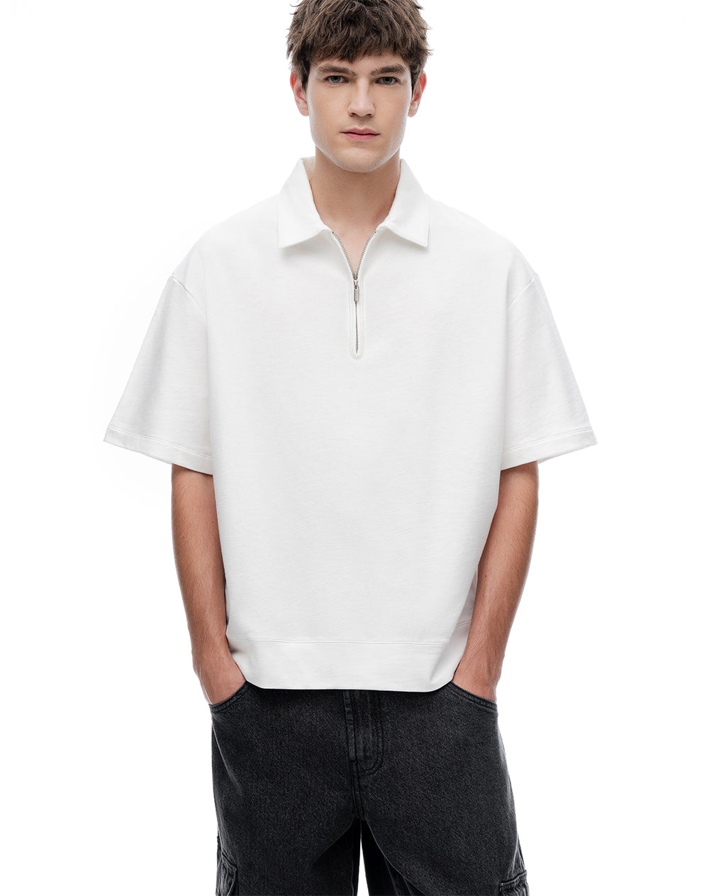 Polo Blanco Hombre