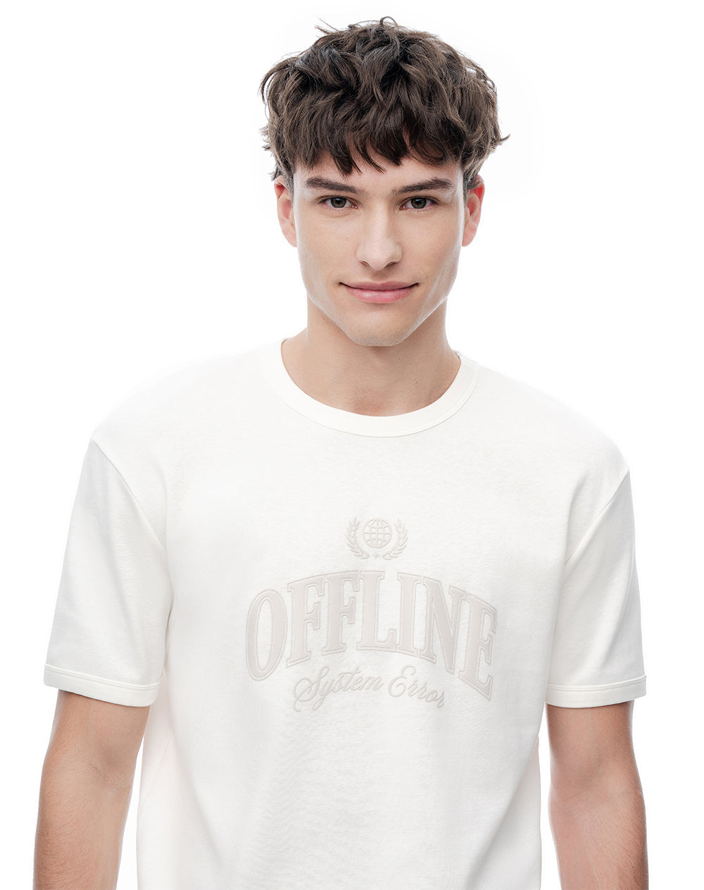 Camiseta Estampada Blanca Hombre