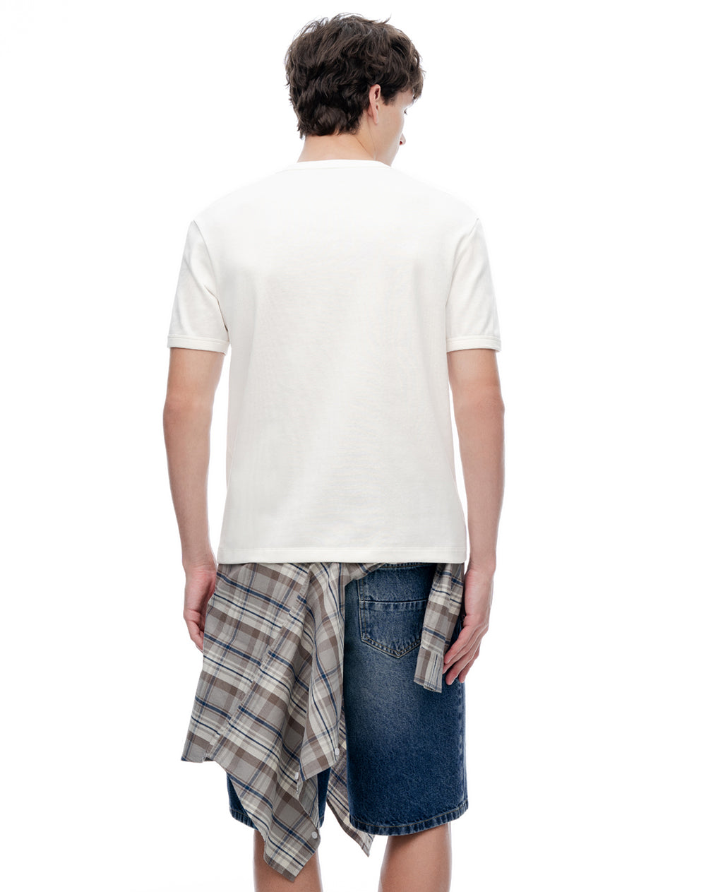 Camiseta Estampada Blanca Hombre
