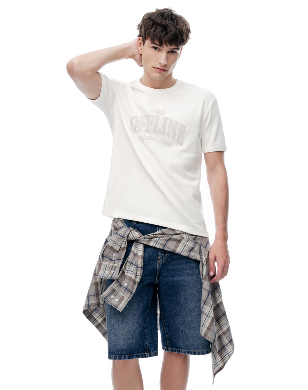 Camiseta Estampada Blanca Hombre