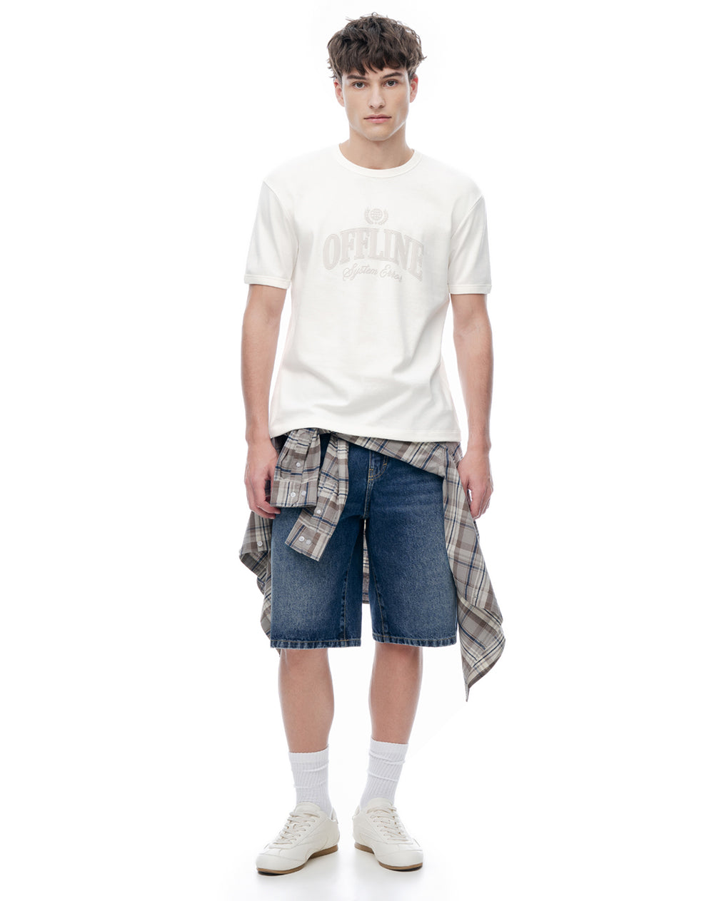 Camiseta Estampada Blanca Hombre