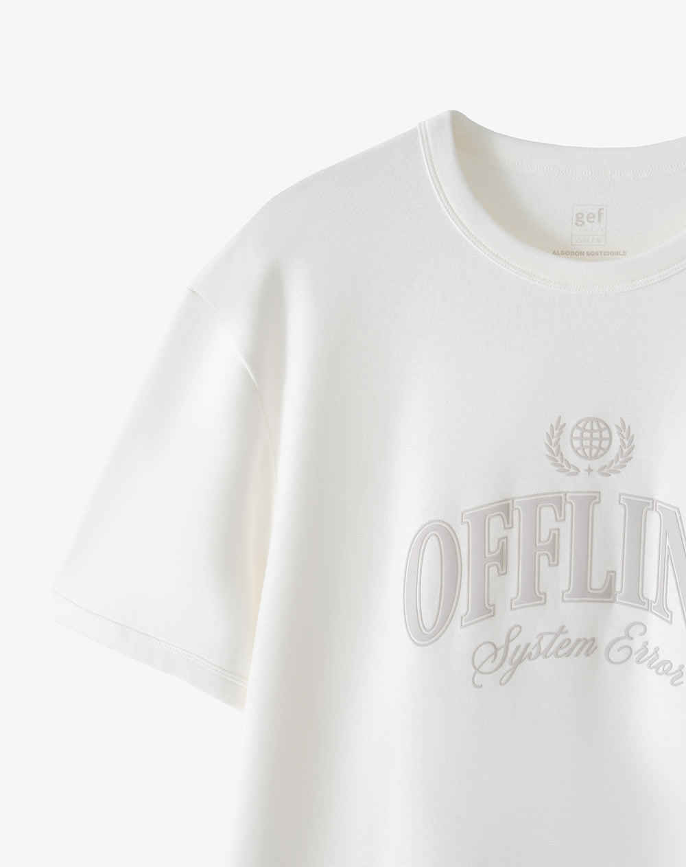 Camiseta Estampada Blanca Hombre