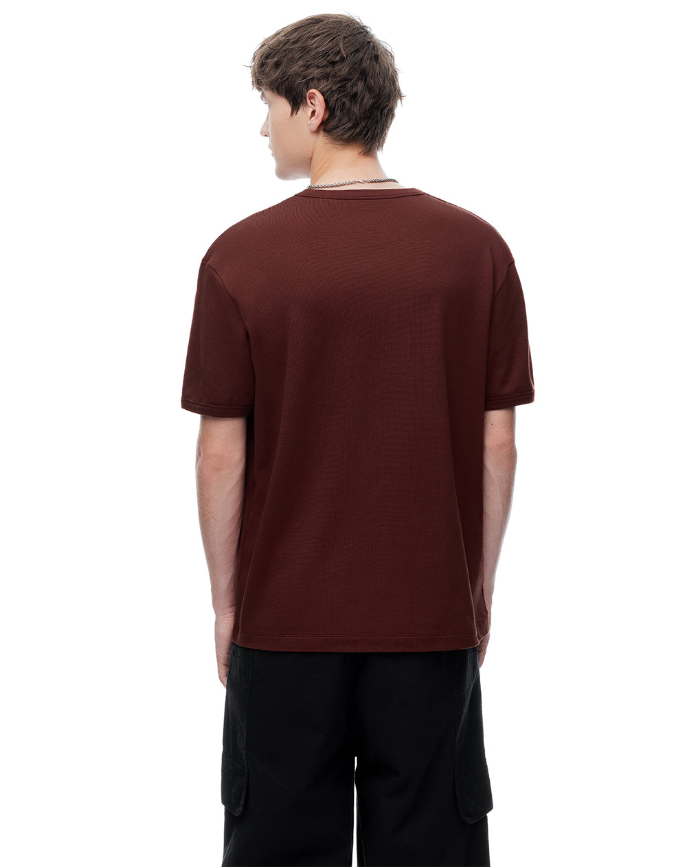 Camiseta Estampada Vinotinto Hombre