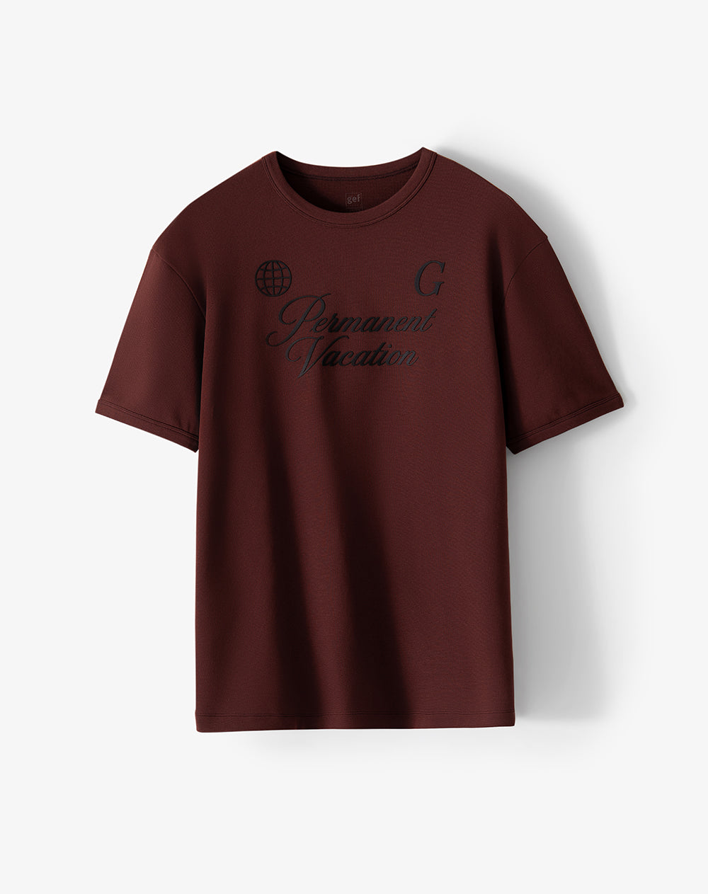 Camiseta Estampada Vinotinto Hombre