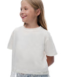 Camiseta Manga Corta Blanca Niña