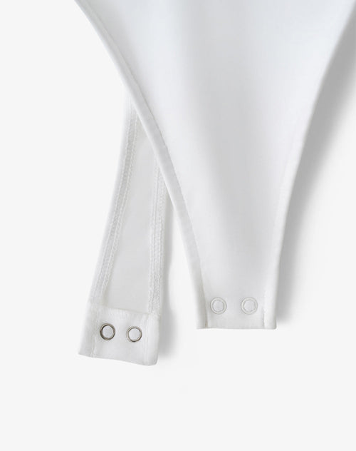 Body Cuello Redondo Blanco Mujer