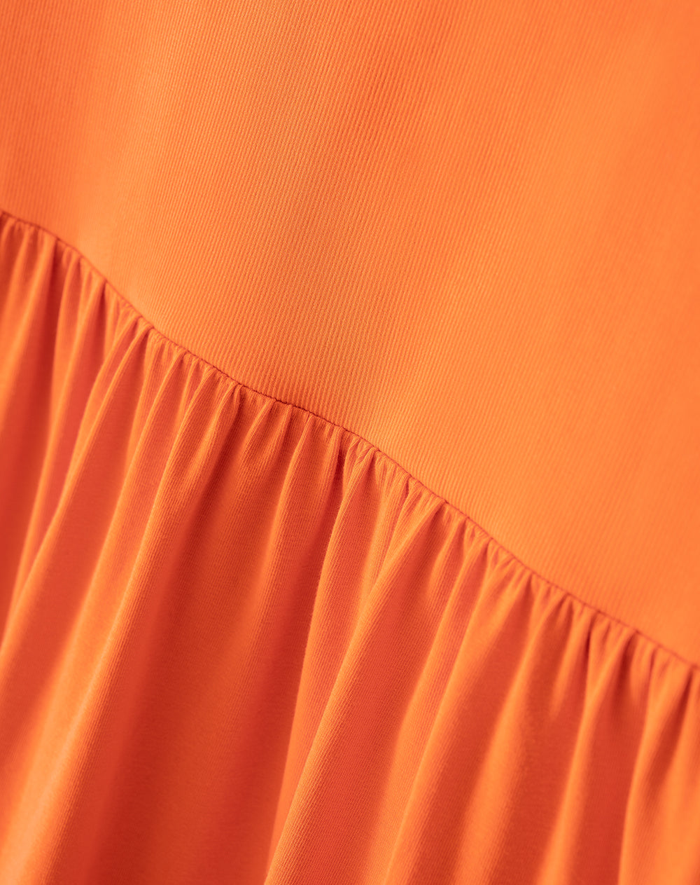 Vestido Largo Strapless Naranja Mujer