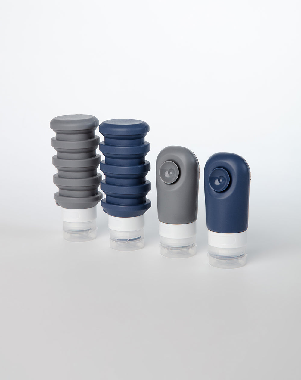 Set de 4 Botellas de Viaje en Silicona