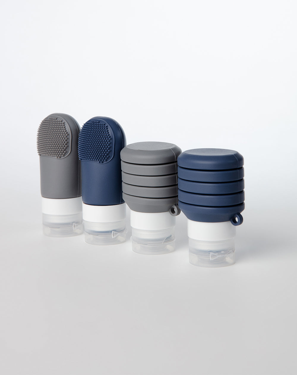 Set de 4 Botellas de Viaje en Silicona
