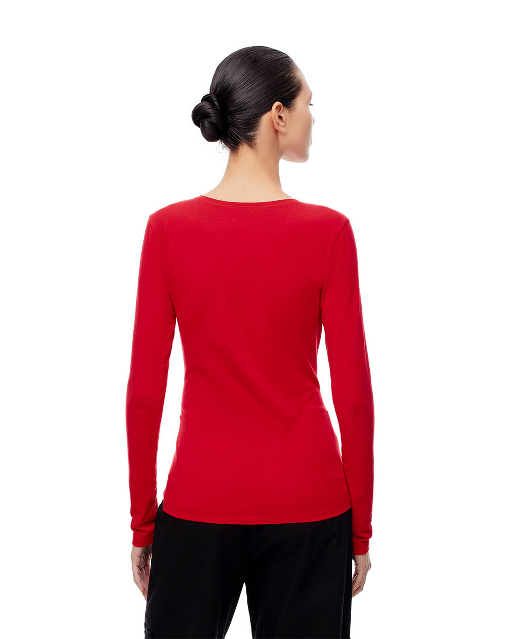Camibuzo de Algodón Rojo Mujer