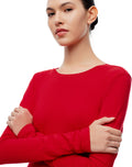 Camibuzo de Algodón Rojo Mujer
