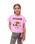Camiseta Peanuts Rosada Niña