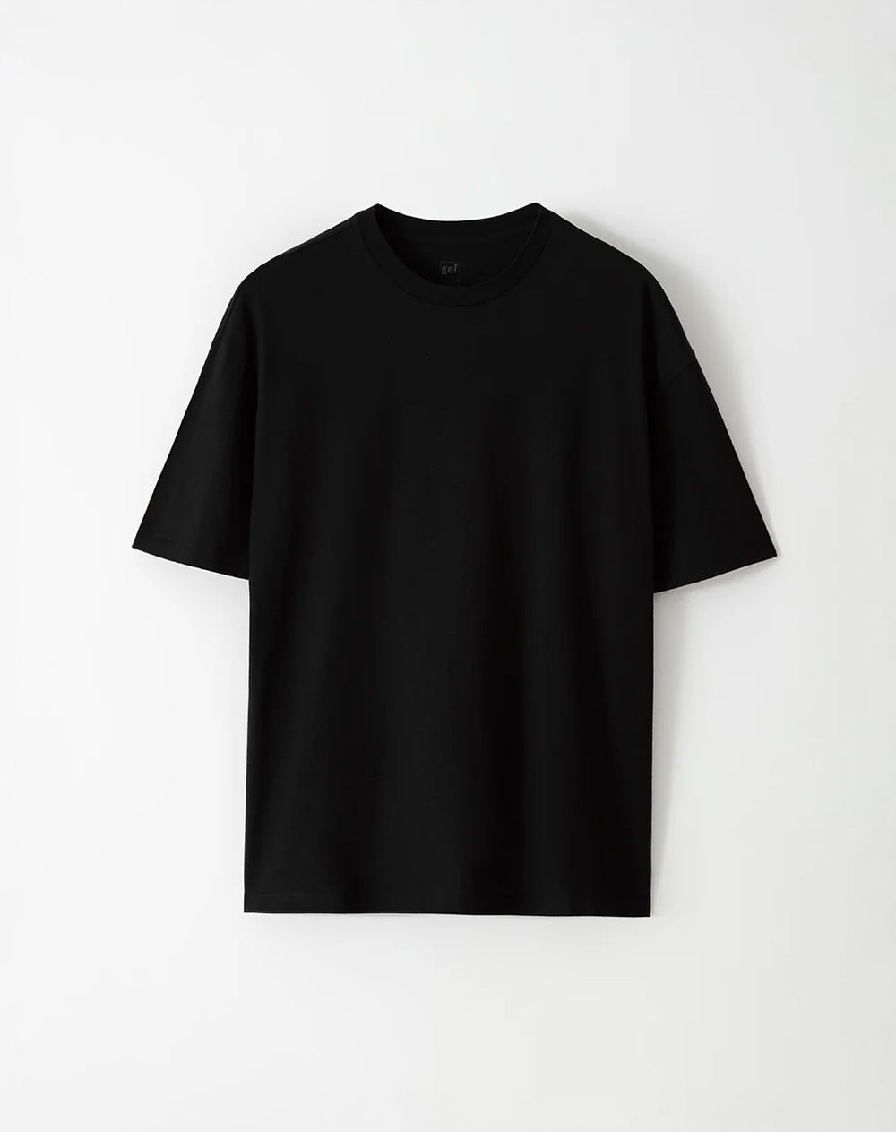 Camiseta de Algodón Negra Hombre