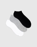Pack de 3 Medias Tobilleras de Algodón Mujer