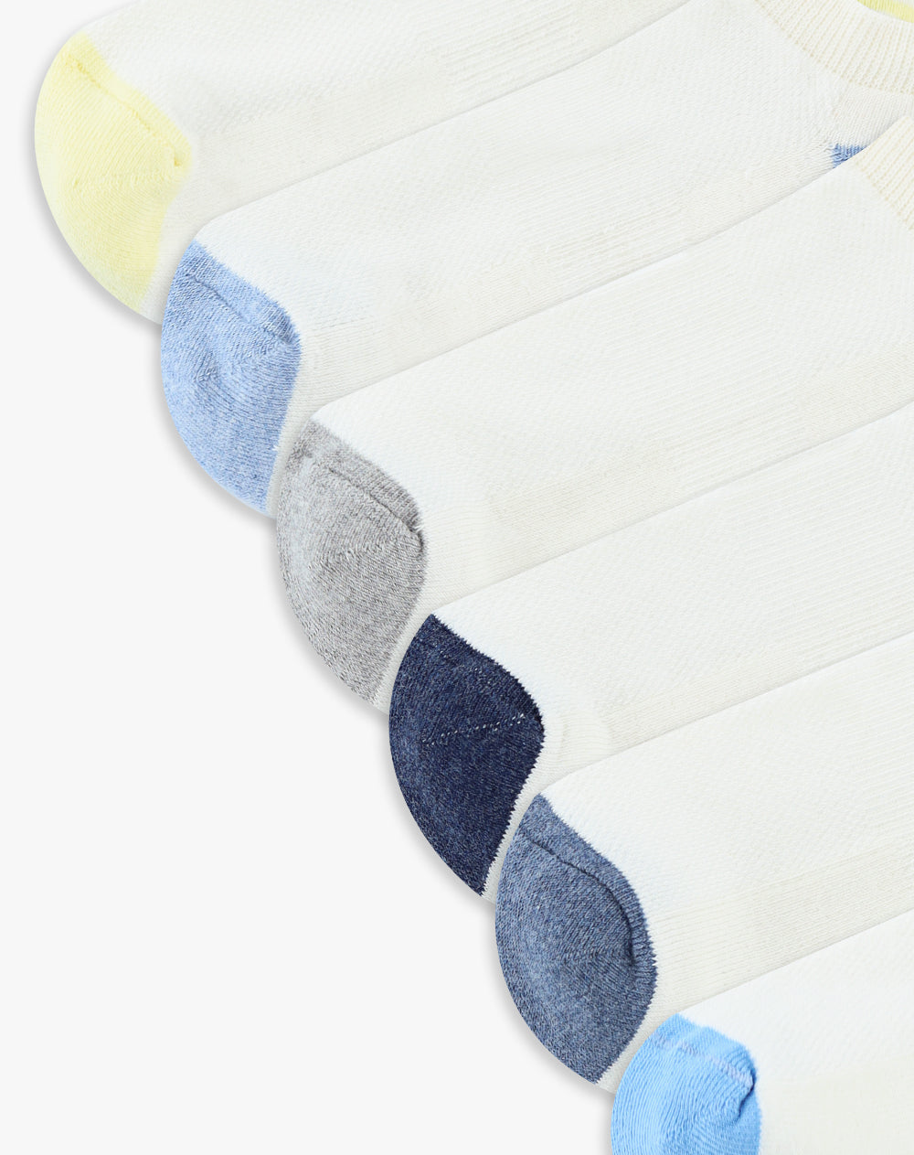 Pack de 6 Medias Tobilleras Blancas Mujer