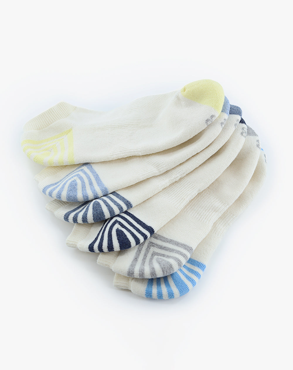 Pack de 6 Medias Tobilleras Blancas Mujer
