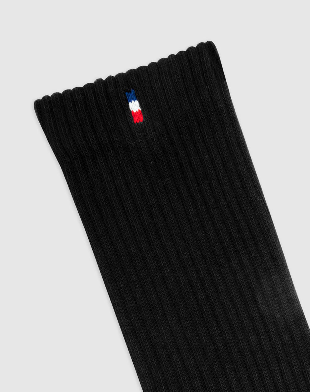 Medias Largas de Algodón Negras Hombre