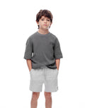 Bermuda de Algodón Gris Niño