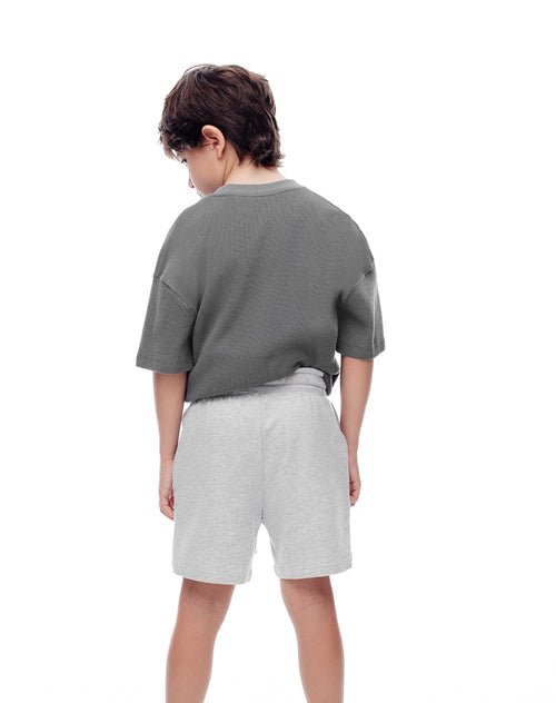 Bermuda de Algodón Gris Niño
