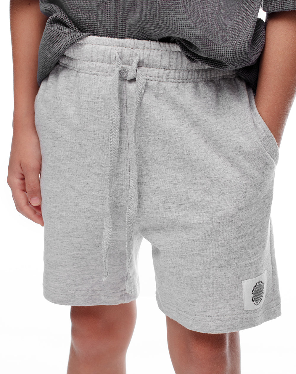 Bermuda de Algodón Gris Niño