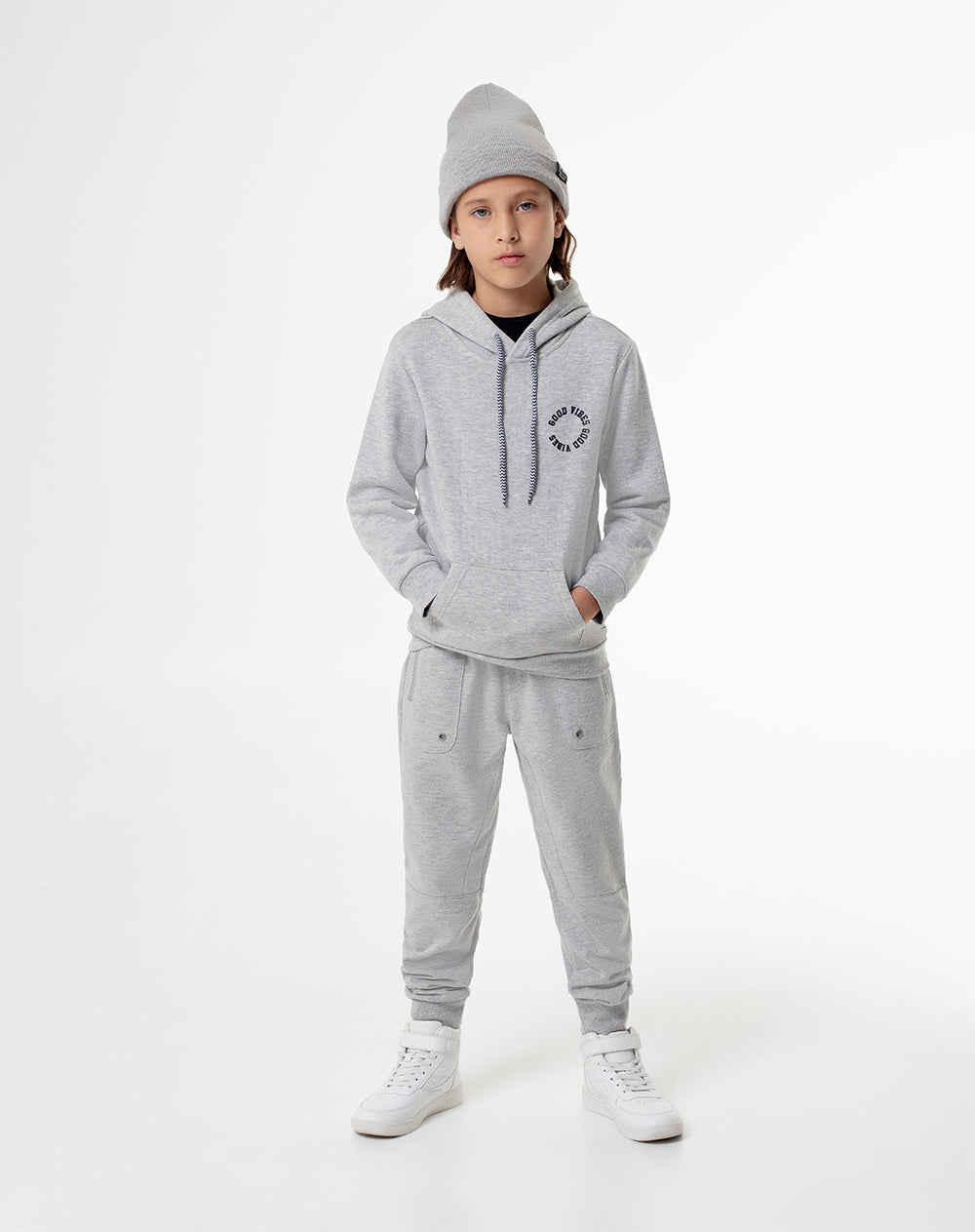 Buzo Hoodie Gris Niño