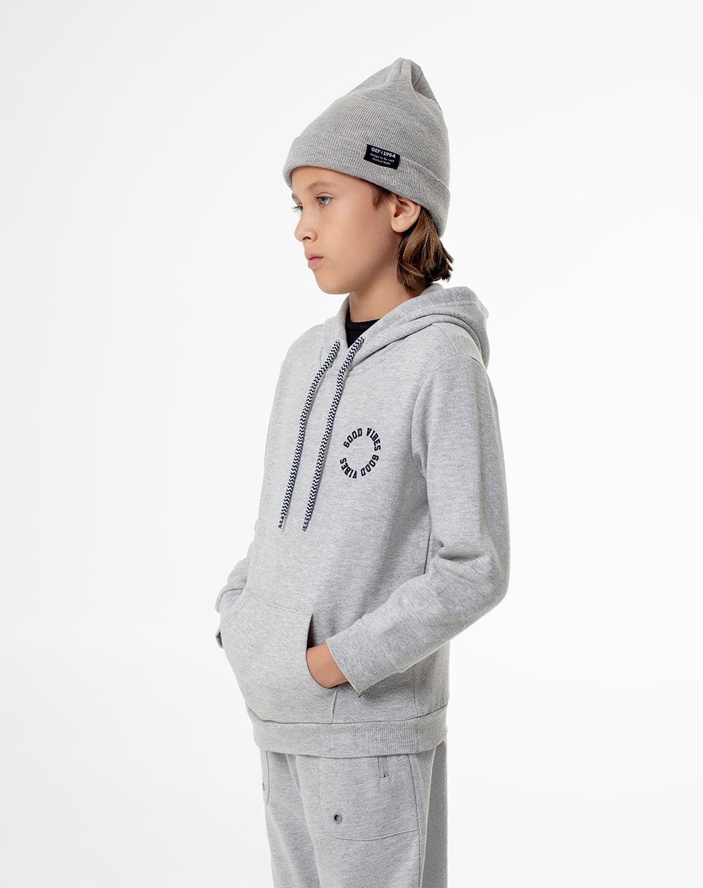 Buzo Hoodie Gris Niño