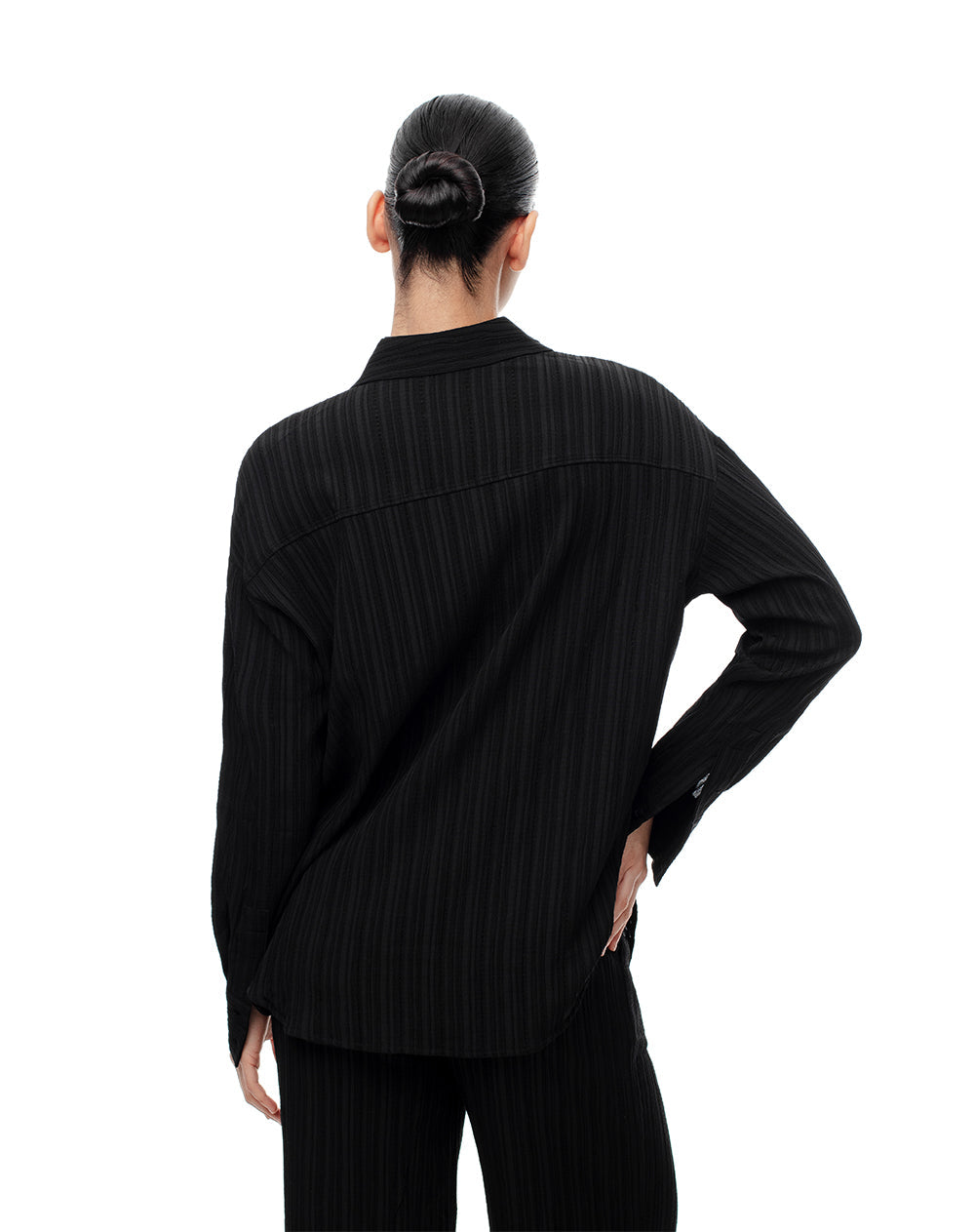 Camisa Oversize Negra Mujer