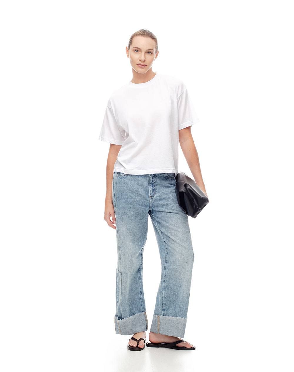 Camiseta Oversize Blanca Mujer