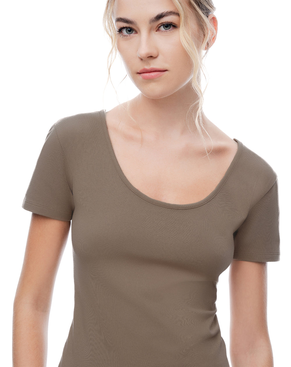 Camiseta 2 en 1 Café Mujer