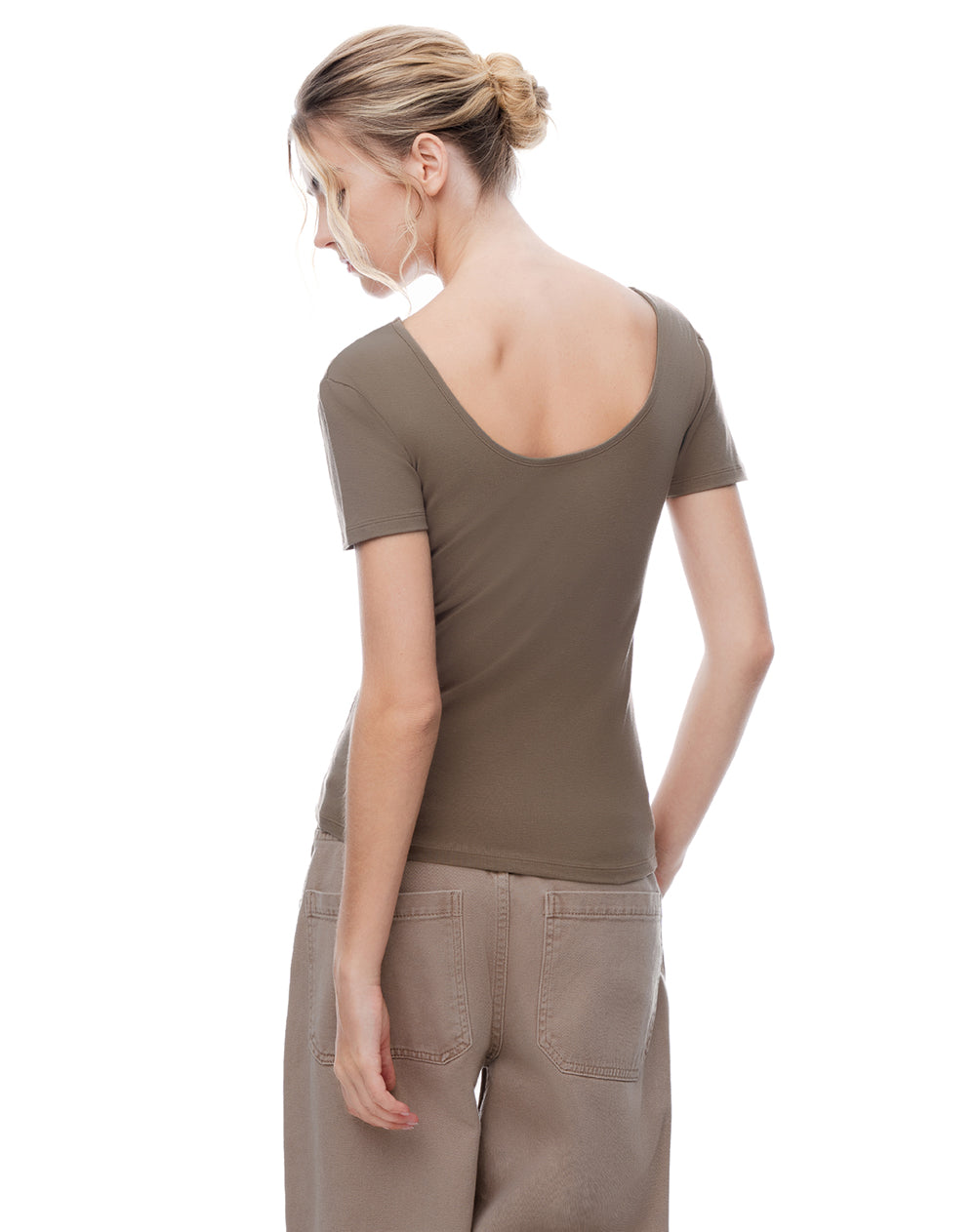 Camiseta 2 en 1 Café Mujer