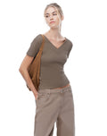 Camiseta 2 en 1 Café Mujer