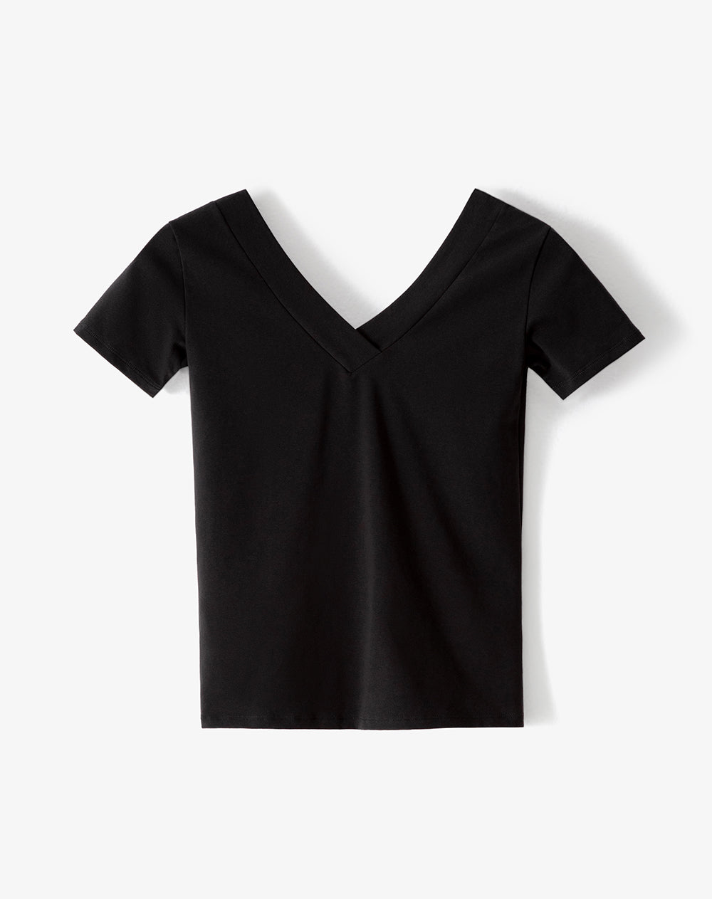 Camiseta 2 en 1 Negra Mujer