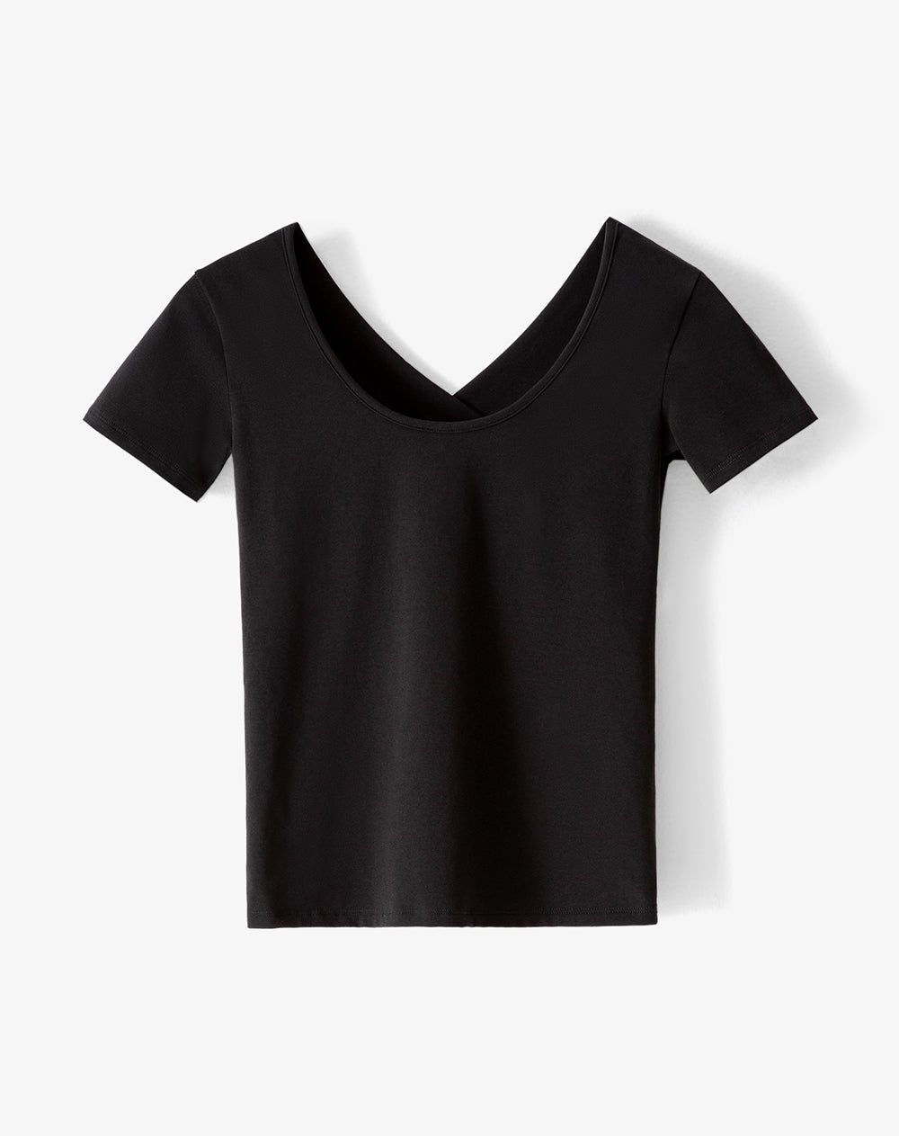 Camiseta 2 en 1 Negra Mujer