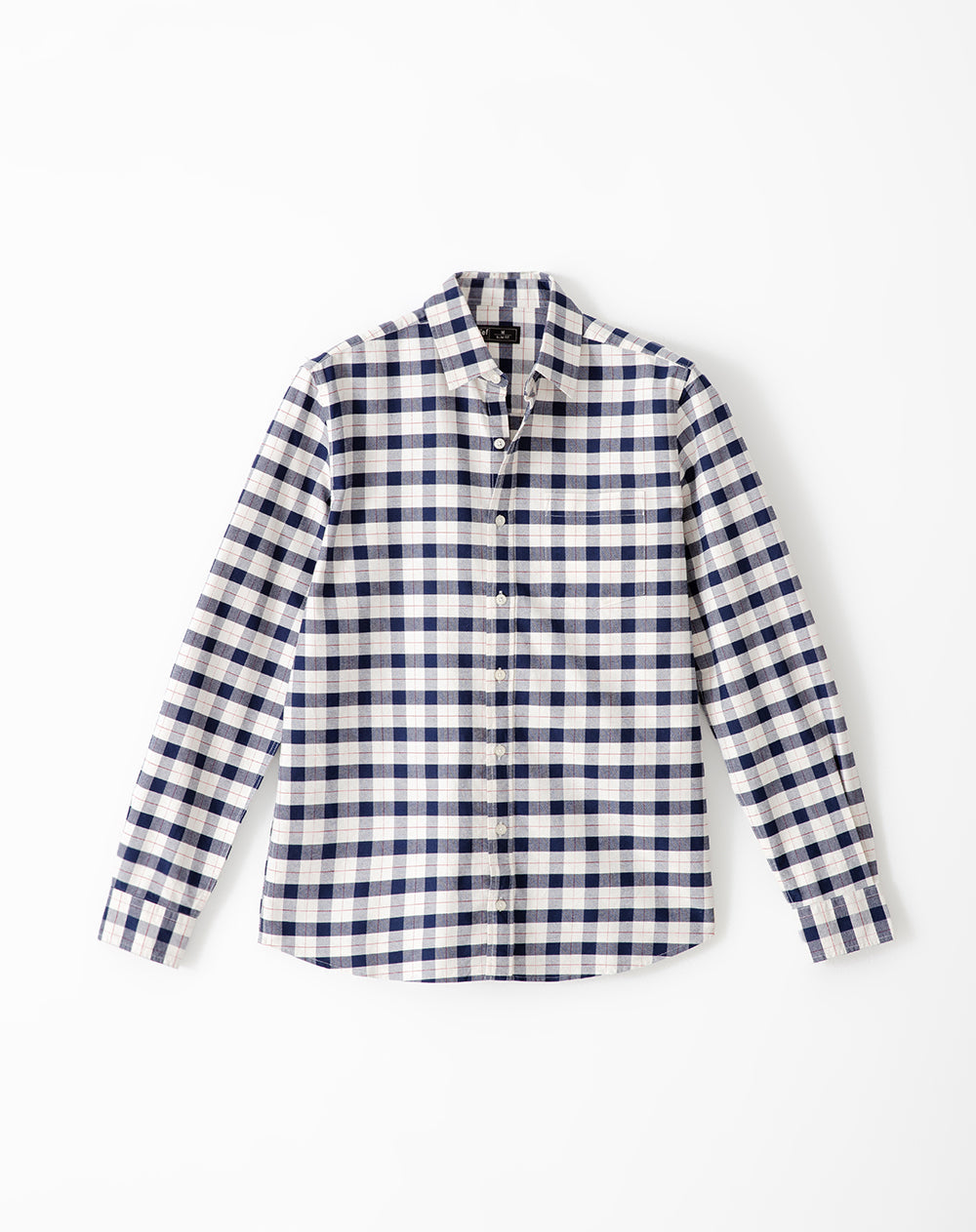 Camisa Slim a Cuadros Azul Hombre