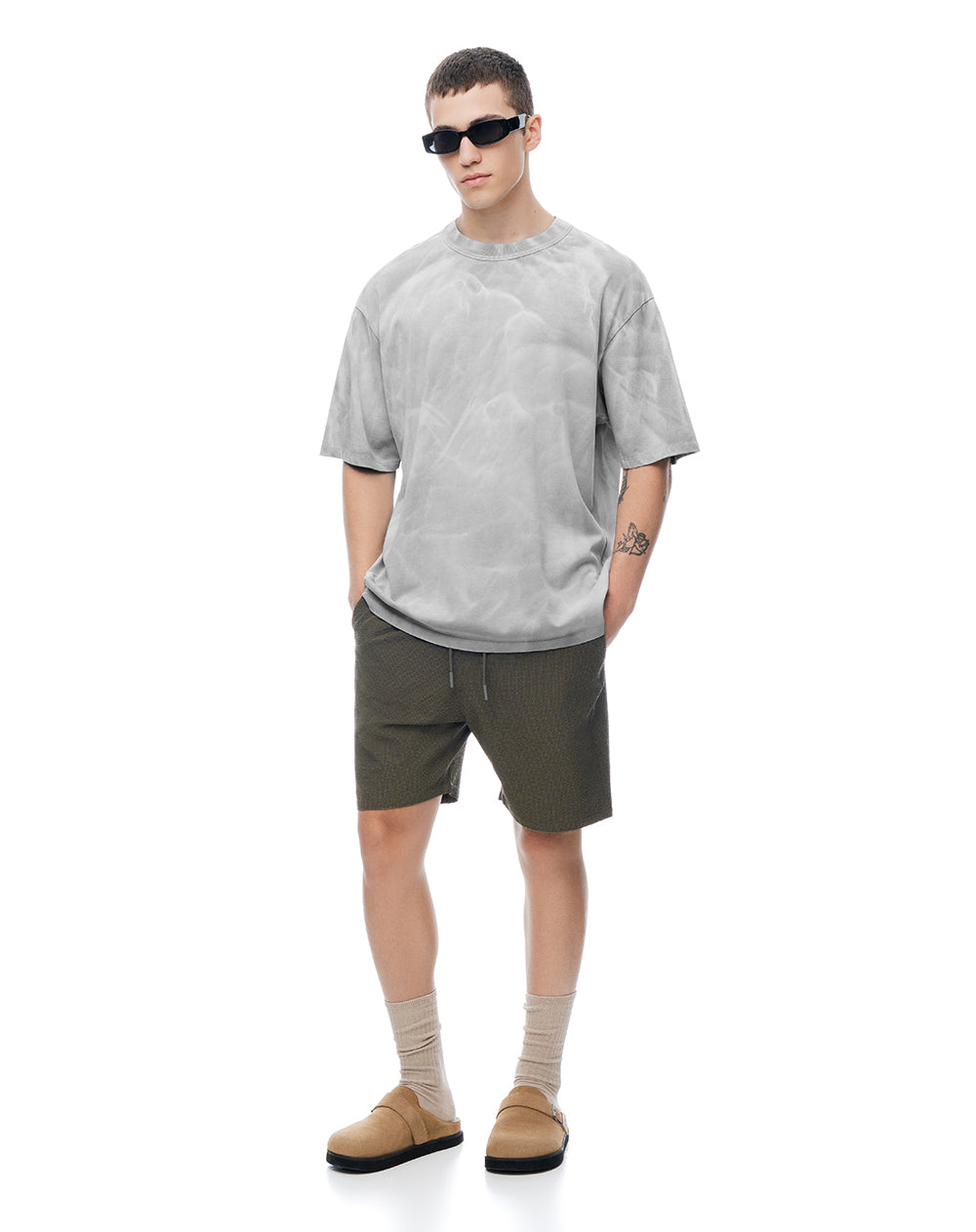Pantaloneta de Baño Café Hombre