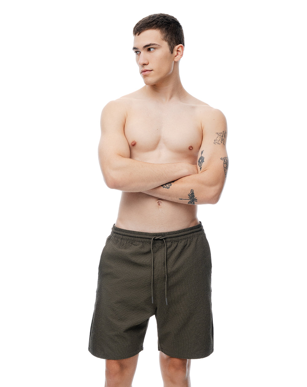 Pantaloneta de Baño Café Hombre